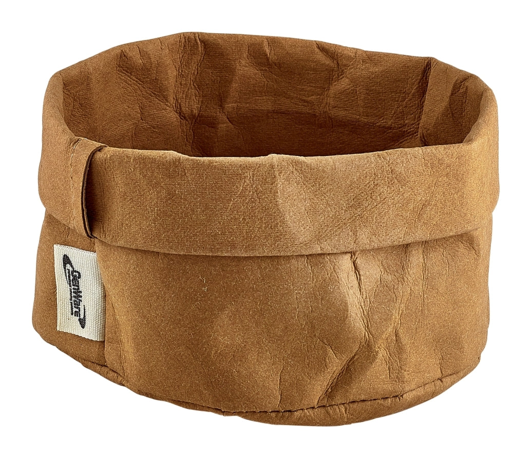Genware Washable Paper Bag Brown 13cm Diameter