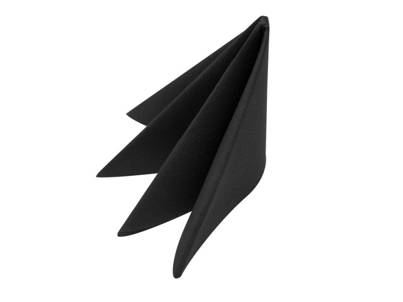 Swansoft Linen Style Black Dinner Napkin 40cm