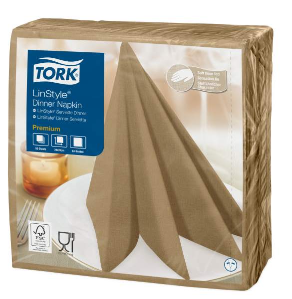 Tork Linstyle Biscuit Dinner Napkin 39cm