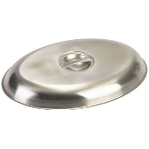 Genware Stainless Steel Cover for Oval Vegetable Dish 300mm