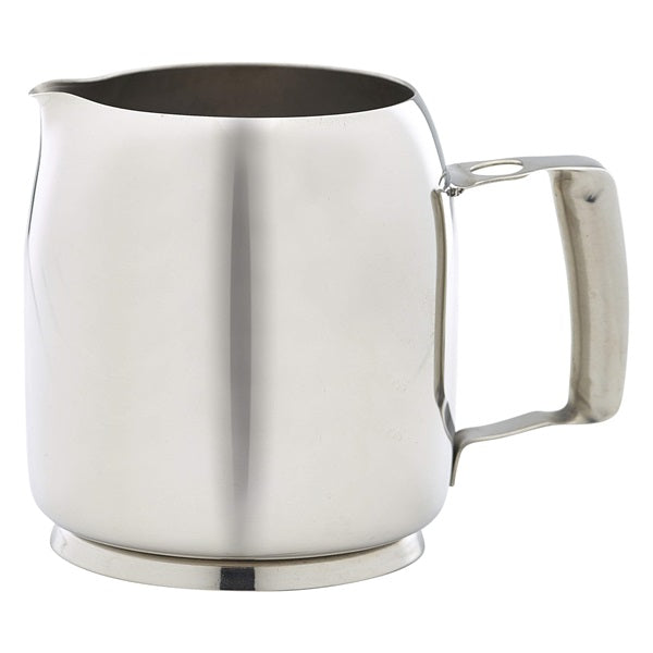 Genware Stainless Steel Premier Milk Jug 35cl