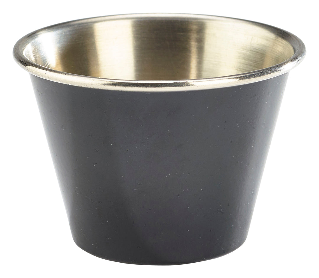 Genware Stainless Steel Ramekin Black 7cl-2.5oz