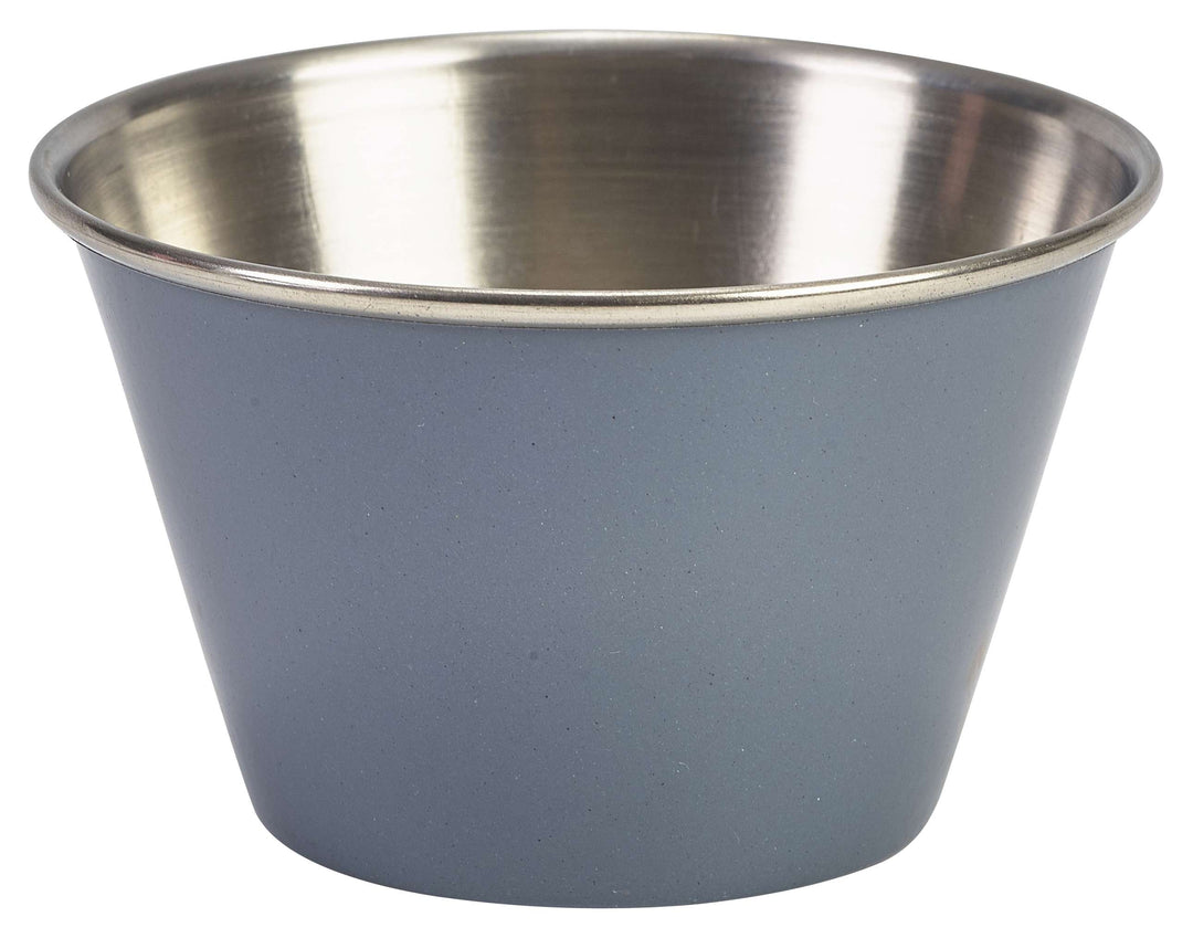 Genware Stainless Steel Ramekin Grey 17cl-6oz