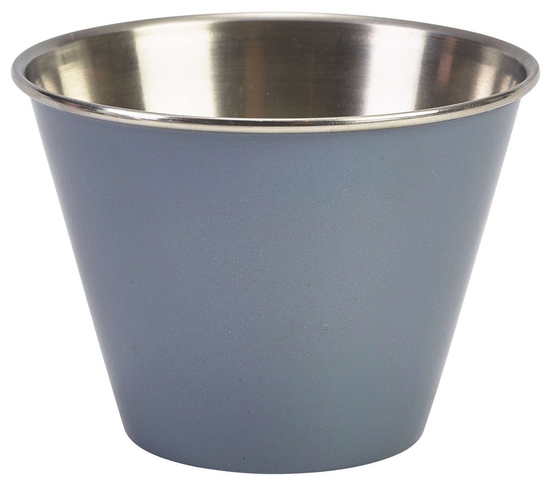 Genware Stainless Steel Ramekin Grey 34cl-12oz