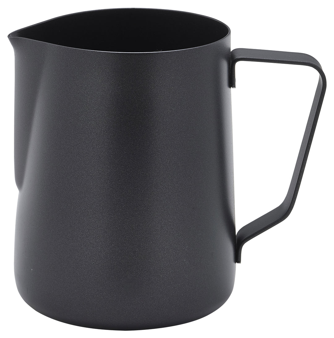 Genware Non-Stick Milk Jug Black 340ml-12oz