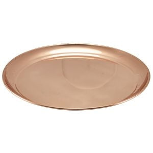 Genware Copper Round Tray 300mm