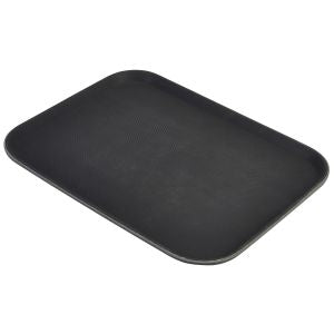 Genware Regular Rectangular Tread Tray Black 381x508mm
