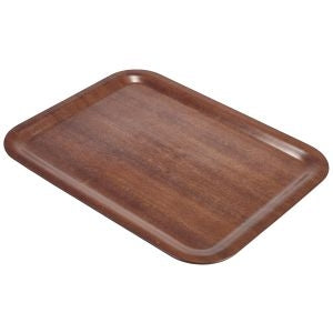 Genware Dark Wood Tray 480x370mm