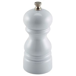 Genware Acrylic White Salt or Pepper Grinder 12.7cm-5"