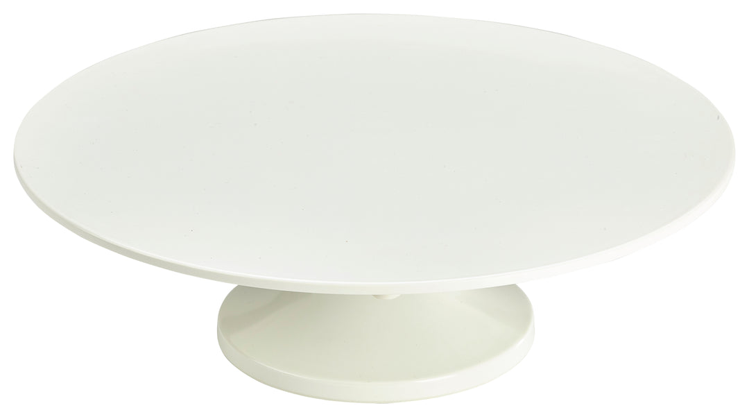 Genware Melamine Cake Stand White 13"x33cm Diameter