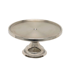 Genware Stainless Steel Footed Cake Stand 33.5x17.5cmH