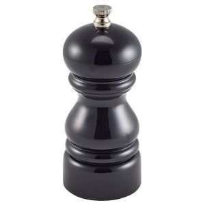 Genware Acrylic Salt or Pepper Mill Grinder Black 12.7cm-5"