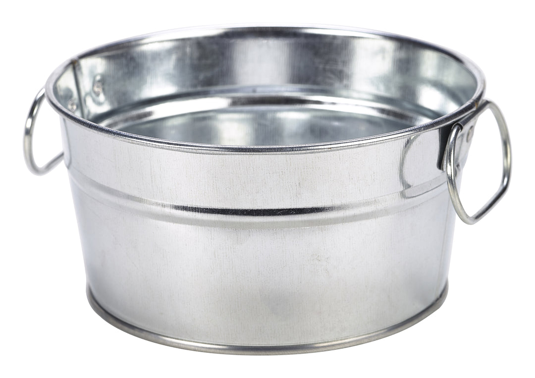 Genware Galvanised Steel Serving Bucket 15x8cm