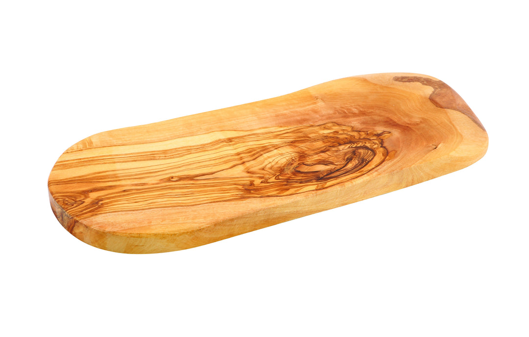Genware Olive Wood Rustic Platter 30x13cm