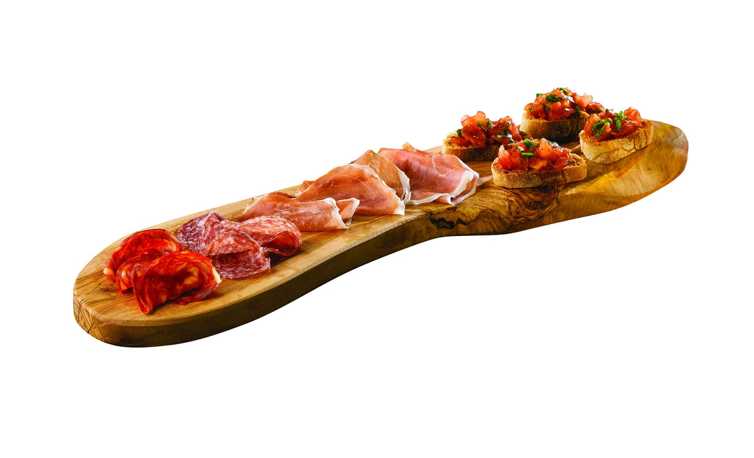 Genware Olive Wood Rustic Platter 55x13cm