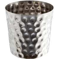 Genware Stainless Steel Hammered Serving Cup 8.5x8.5cm