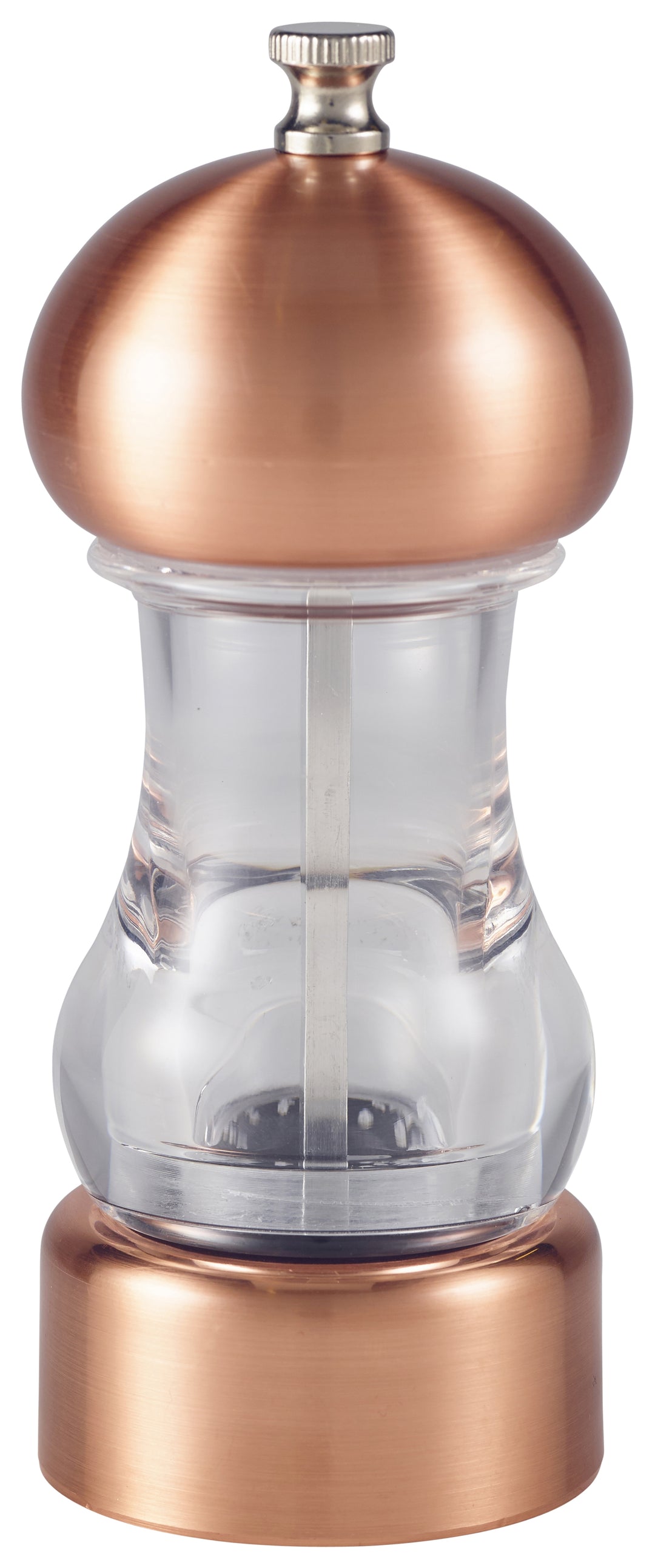 Genware Copper & Acrylic Salt or Pepper Mill 14cm-5.5"