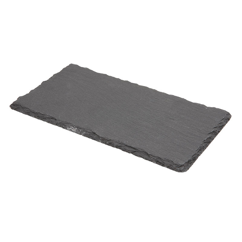 Genware Natural Edge Slate Platter 30x20cm