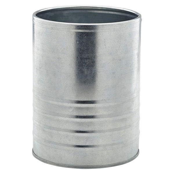 Genware Galvanised Steel Can 14.5x11cm Diameter