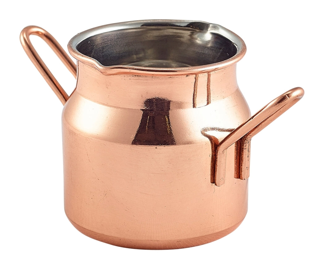 Genware Copper Mini Milk Churn 7cl-2.25oz