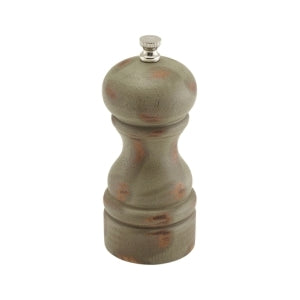 Genware Antique Finish Salt or Pepper Mill 13cm-5"