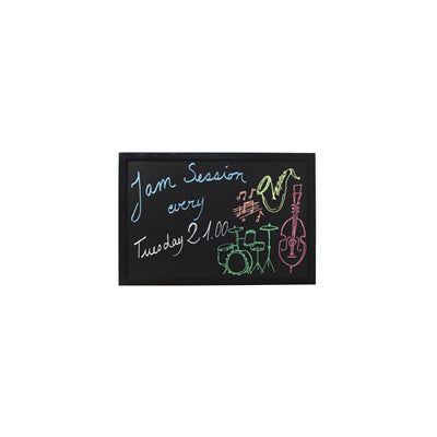 Berties Black Lacquered Wall Chalk Board 40x60cm
