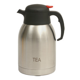 Genware Tea Inscribed Push Button Vacuum Jug 2L
