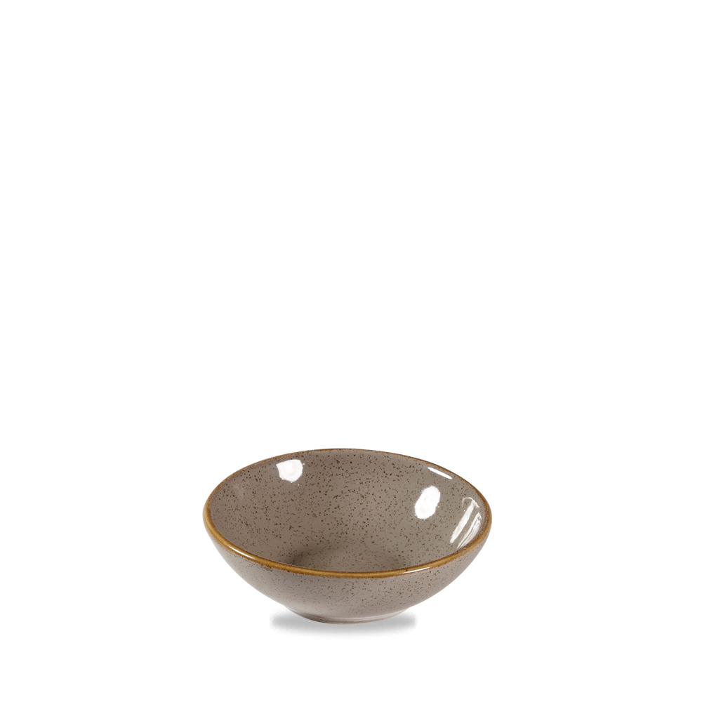 Churchill Stonecast Shallow Bowl Peppercorn Grey 20cl-7oz 13cm 