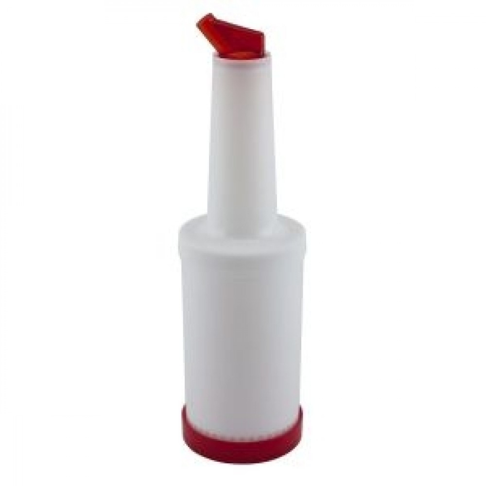 Genware Store & Pour 1 Litre Capacity Red