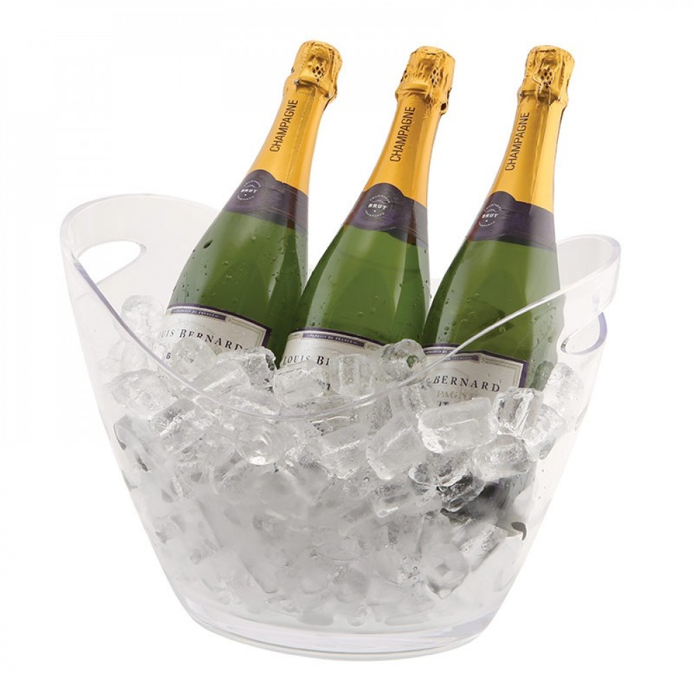 Genware Acrylic Champagne Bucket 34.6x26.5x26cm