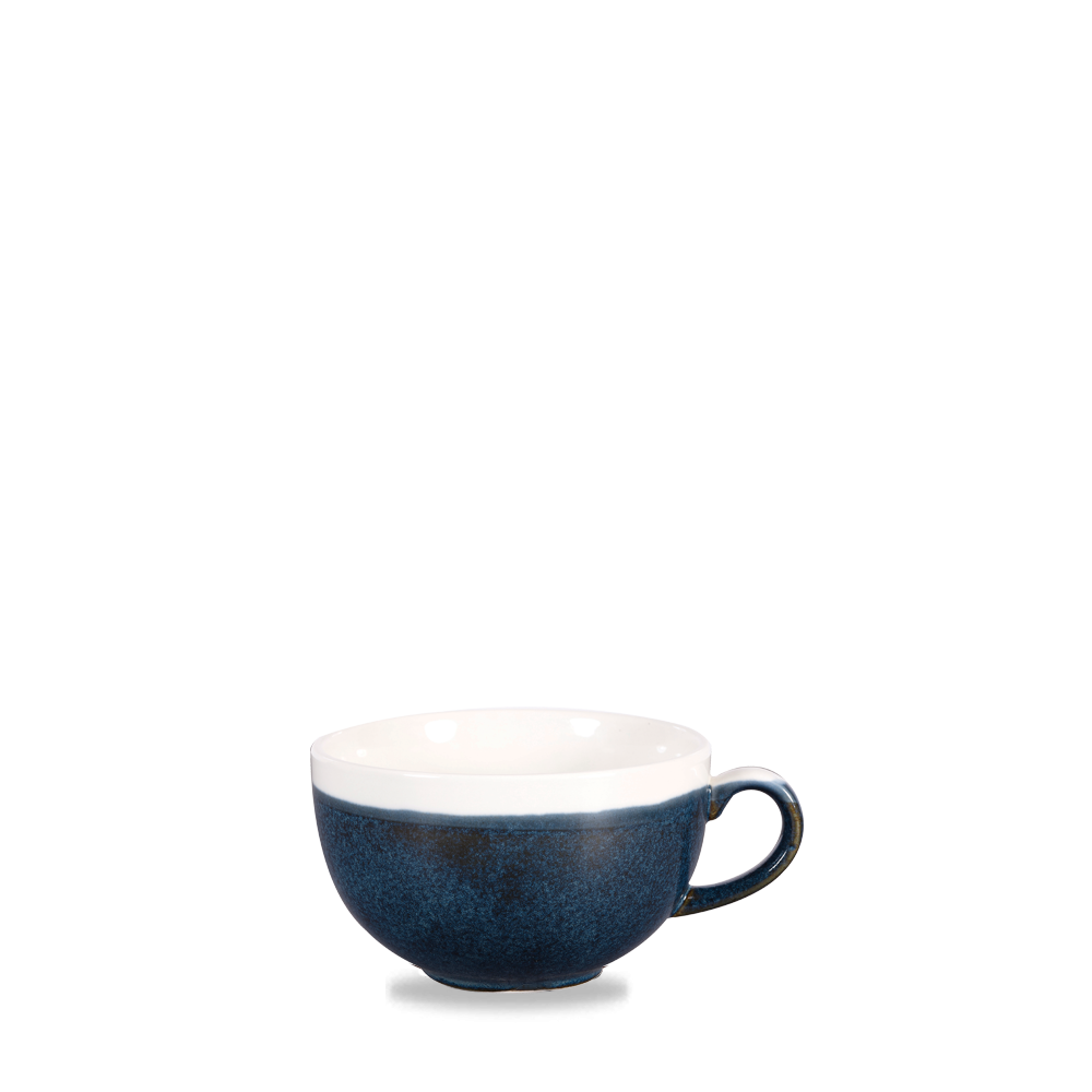 Churchill Monochrome Cappuccino Cup Sapphire Blue 34cl-12oz