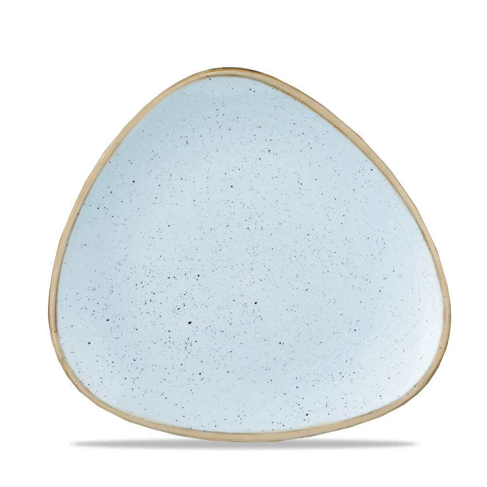 Churchill Stonecast Triangle Plate Duck Egg Blue 19.2cm-7.6"