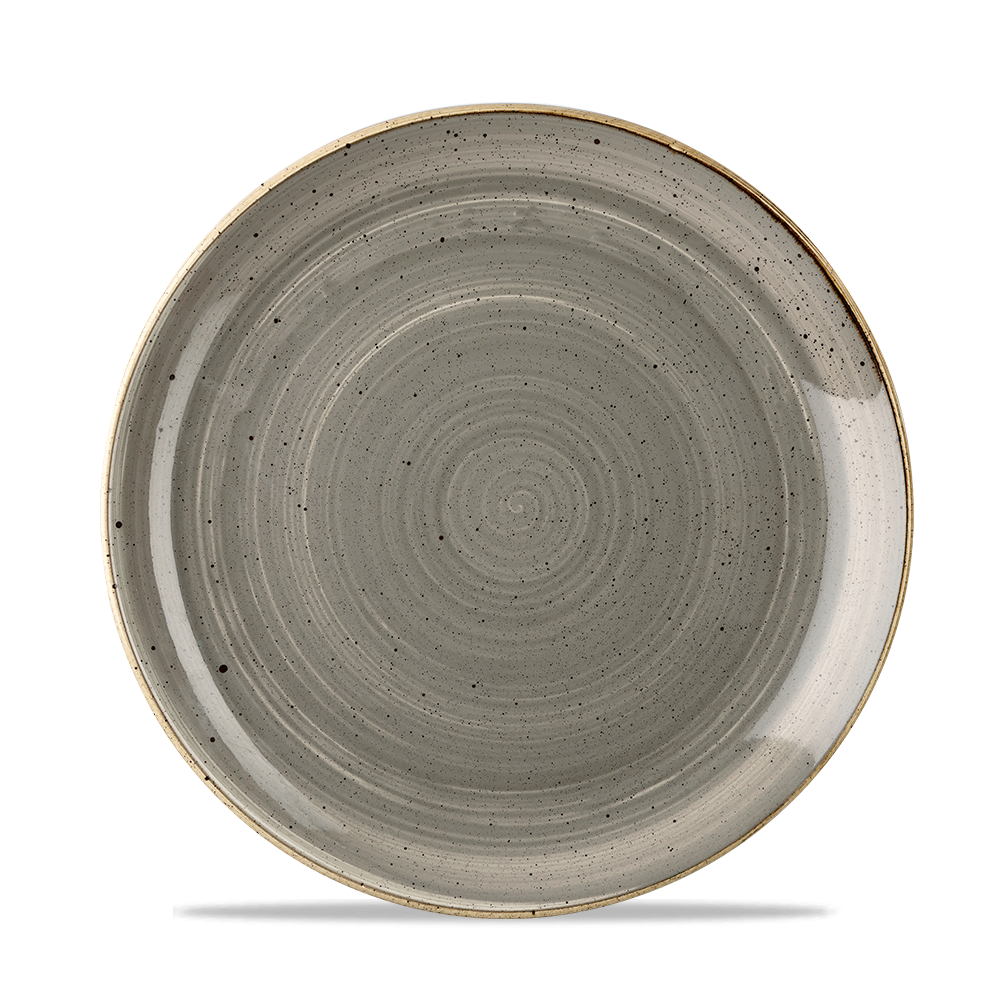 Churchill Stonecast Coupe Plate Peppercorn Grey 21.7cm-8.5"