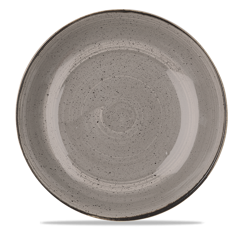 Churchill Stonecast Coupe Bowl Peppercorn Grey 240cl-84.5oz
