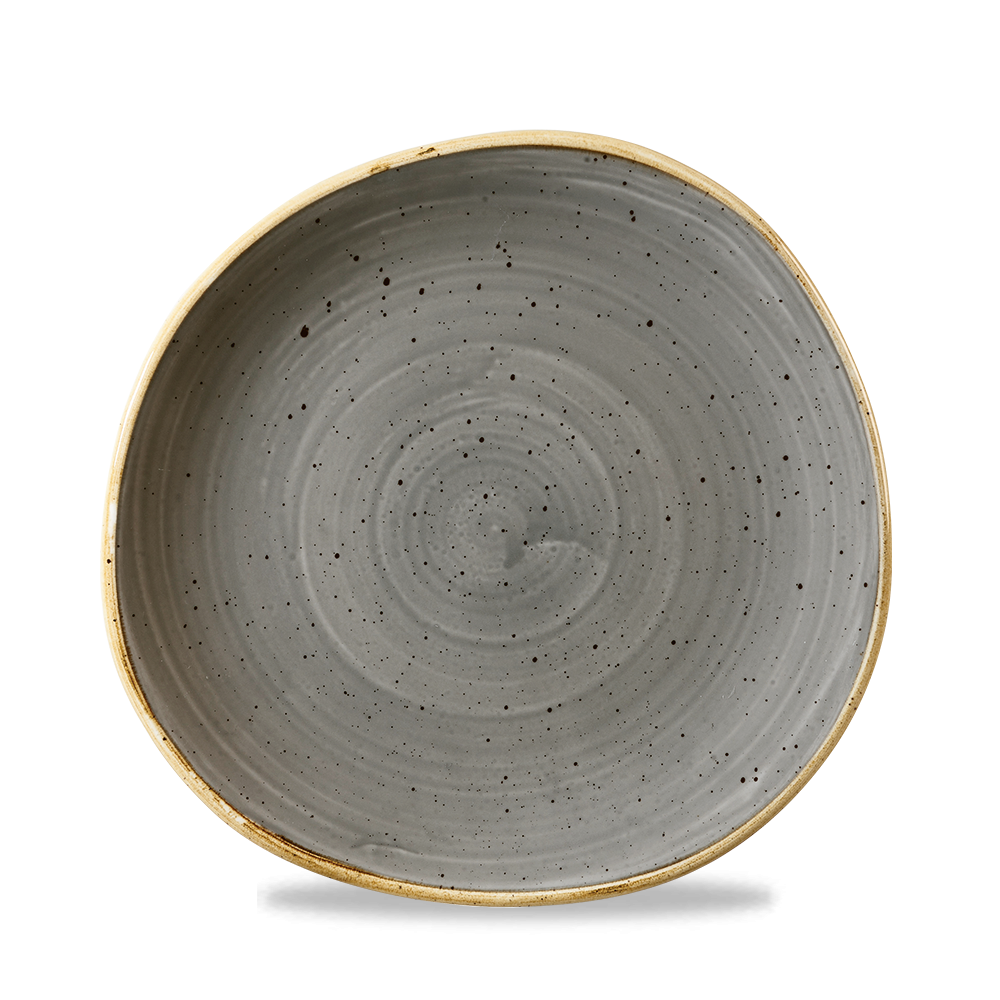 Churchill Stonecast Organic Round Plate Peppercorn Grey 21cm-8.25"