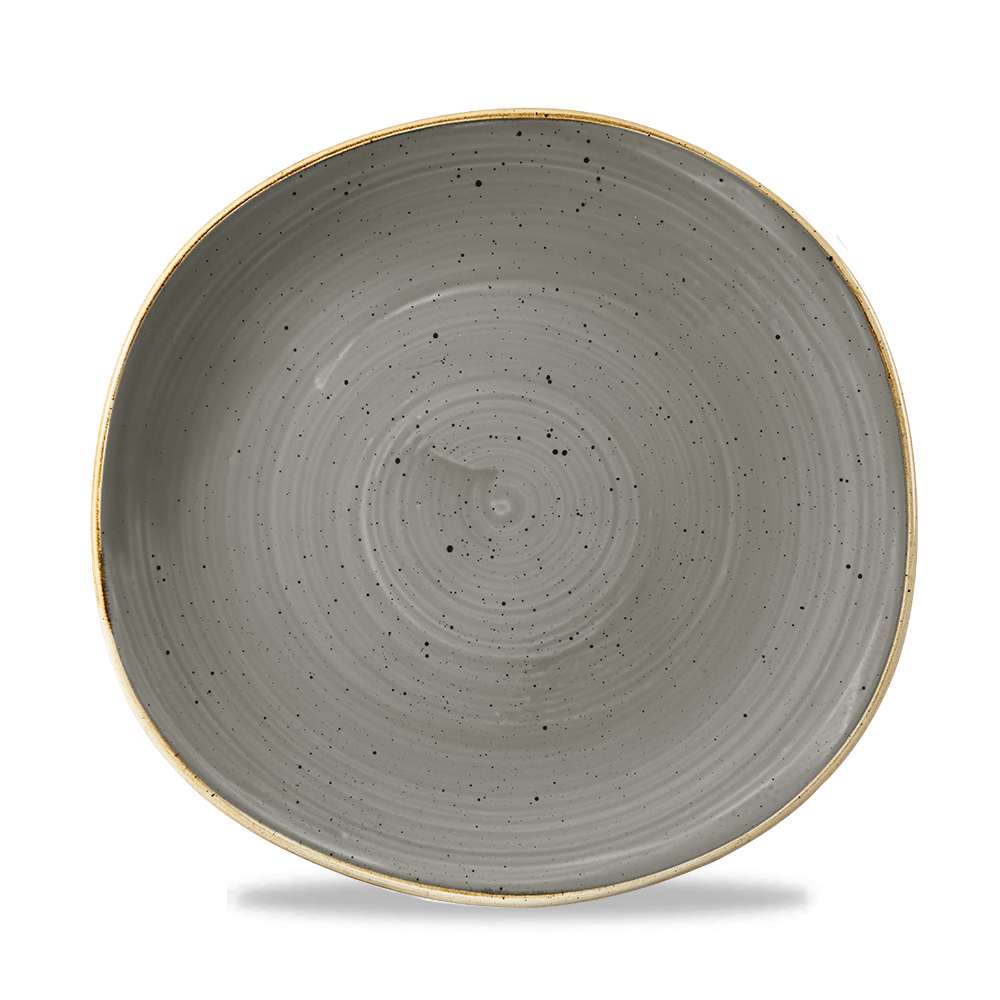 Churchill Stonecast Organic Round Plate Peppercorn Grey 26.4cm-10.4"