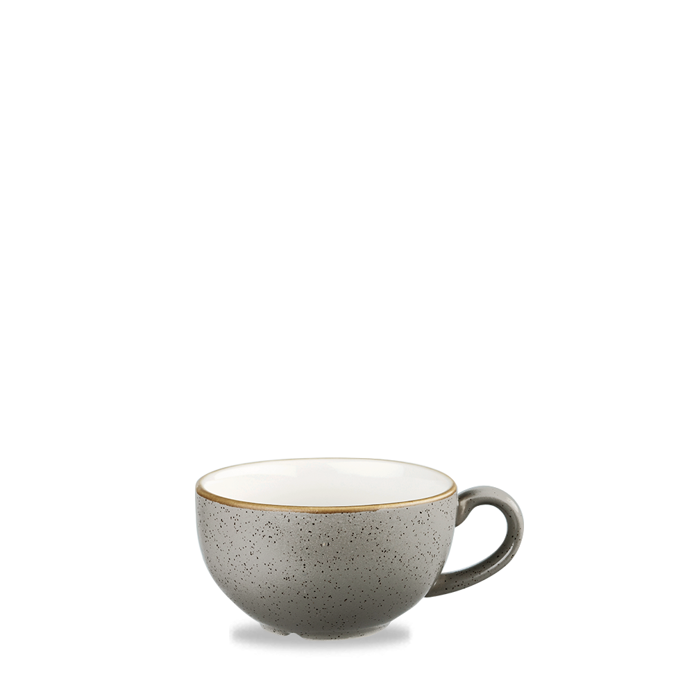 Churchill Stonecast Cappuccino Cup Peppercorn Grey 34cl-12oz