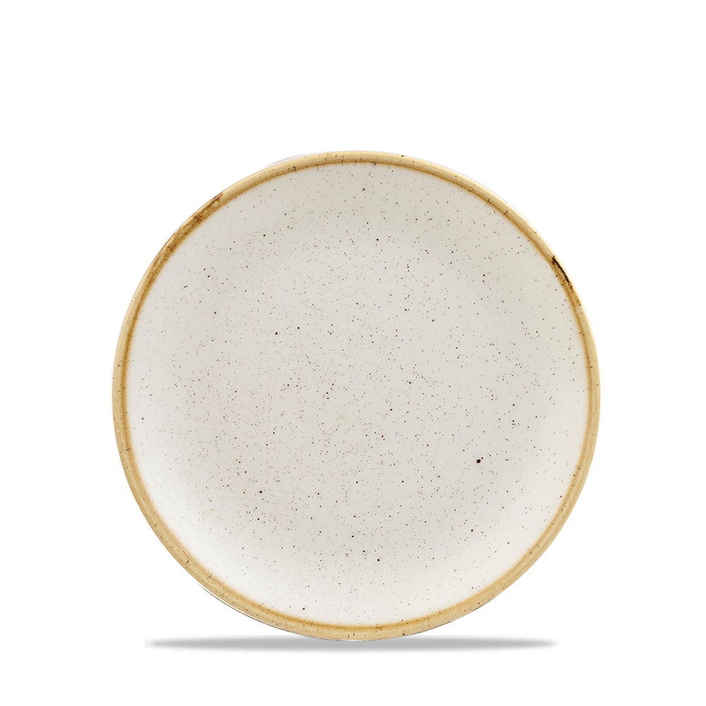 Churchill Stonecast Coupe Plate Barley White 16.5cm-6.5"
