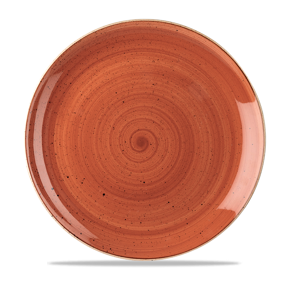 Churchill Stonecast Coupe Plate Spiced Orange 28.8cm-11.3"