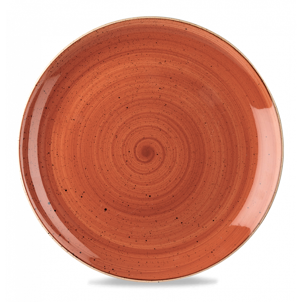 Churchill Stonecast Coupe Plate Spiced Orange 32.4cm-12.75"