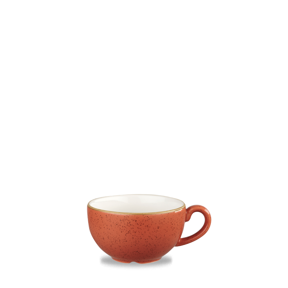 Churchill Stonecast Cappuccino Cup Spiced Orange 22.7cl-8oz