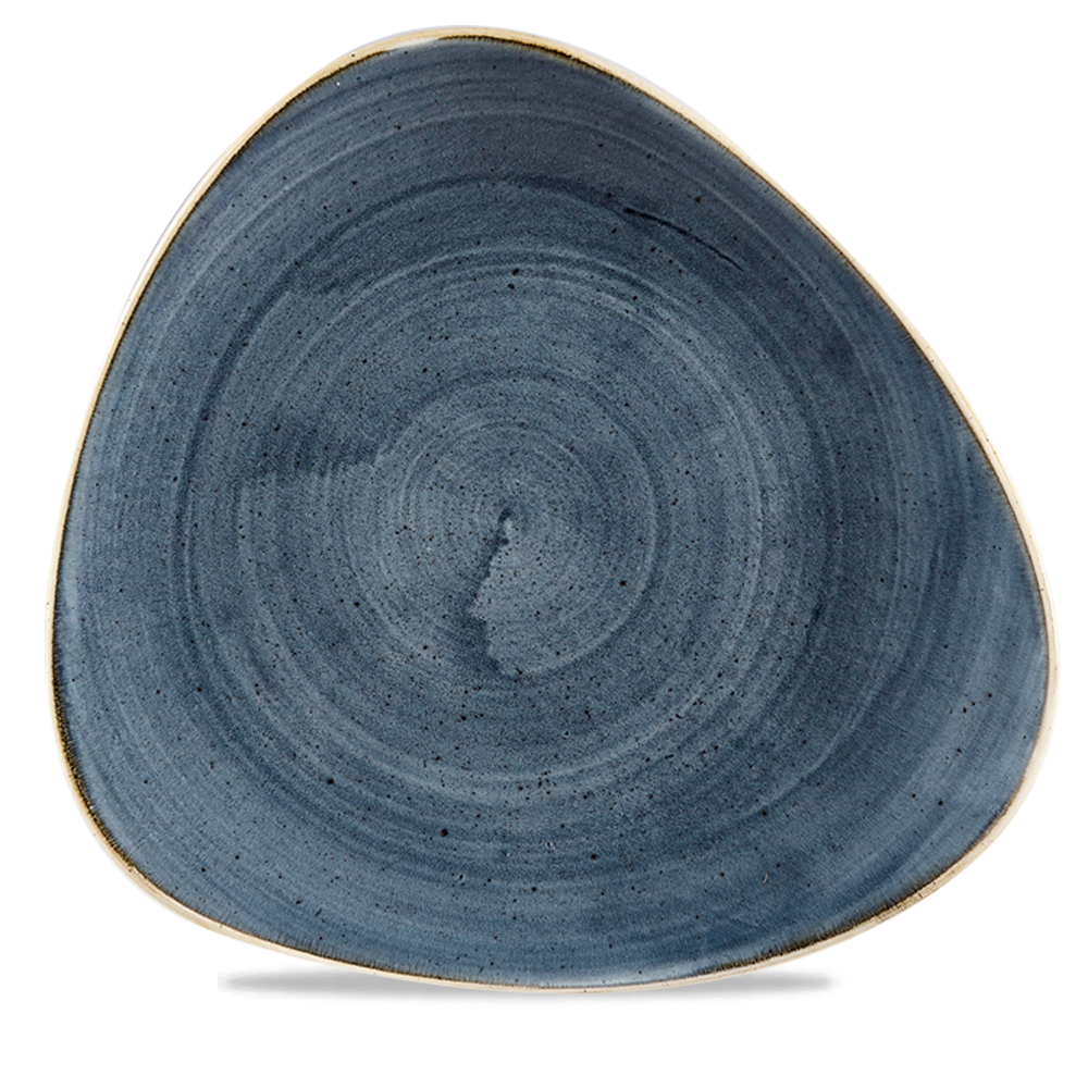 Churchill Stonecast Triangle Plate Blueberry 31.1cm-12.2"