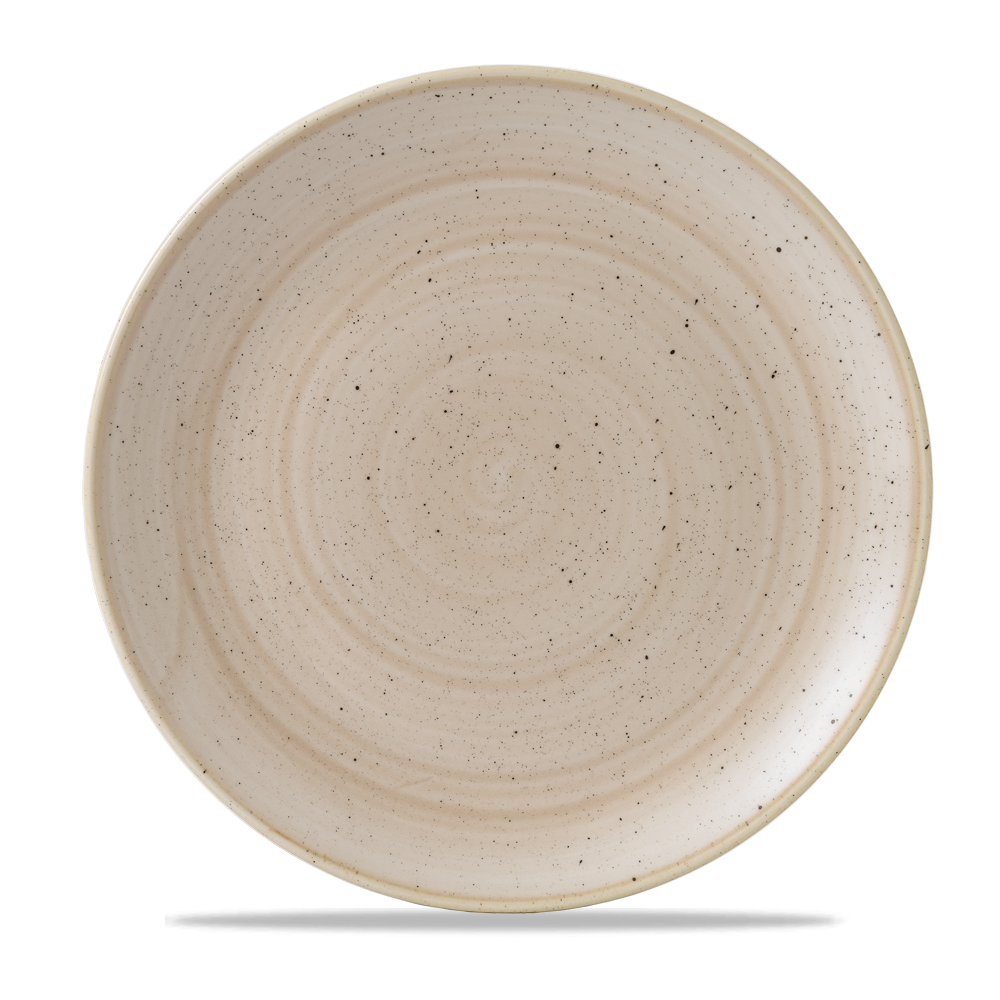 Churchill Stonecast Coupe Plate Nutmeg Cream 28.8cm-11.3"