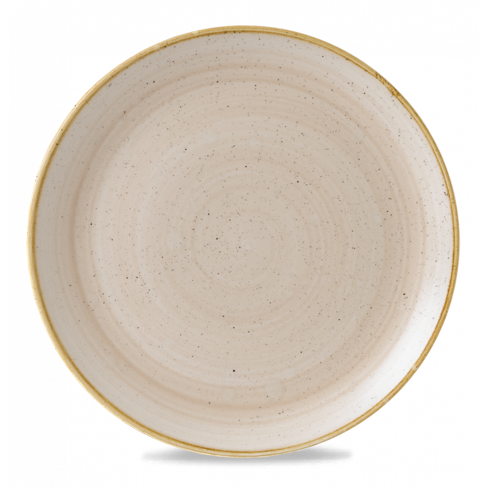 Churchill Stonecast Coupe Plate Nutmeg Cream 32.4cm-12.75"