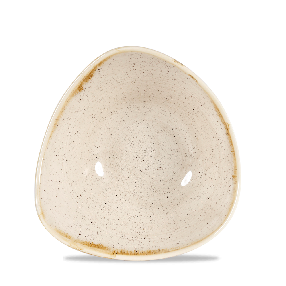 Churchill Stonecast Triangle Bowl Nutmeg Cream 26cl-9oz