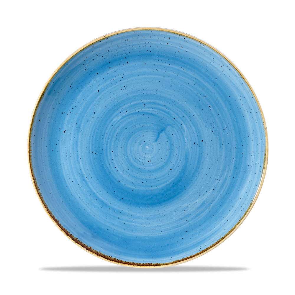 Churchill Stonecast Coupe Plate Cornflower Blue 26cm-10.25"