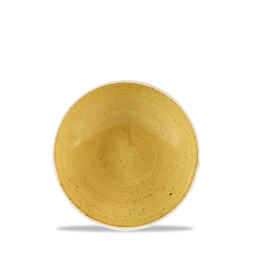 Churchill Stonecast Coupe Bowl Mustard Seed Yellow 42.6cl-15oz