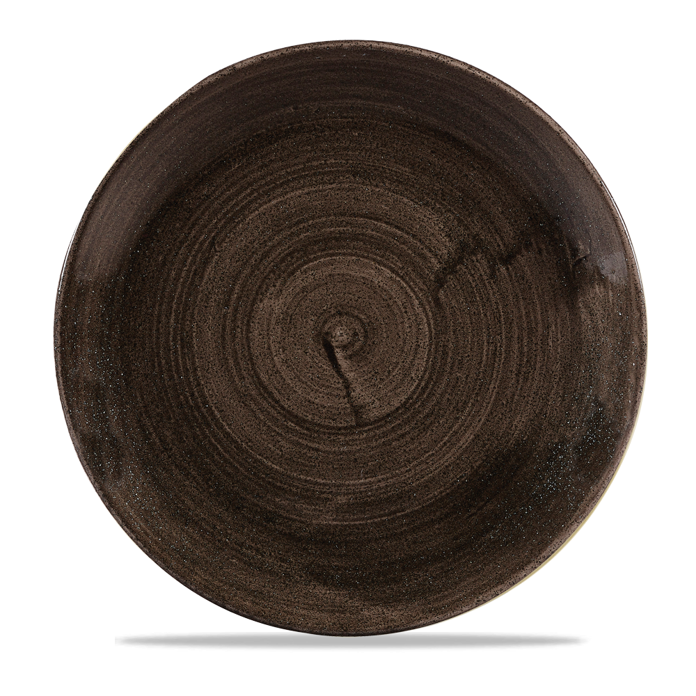 Churchill Stonecast Patina Coupe Plate Iron Black 28.8cm-11.3"