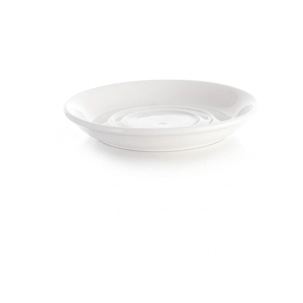 Professional White Double Well Saucer 15cm-6"