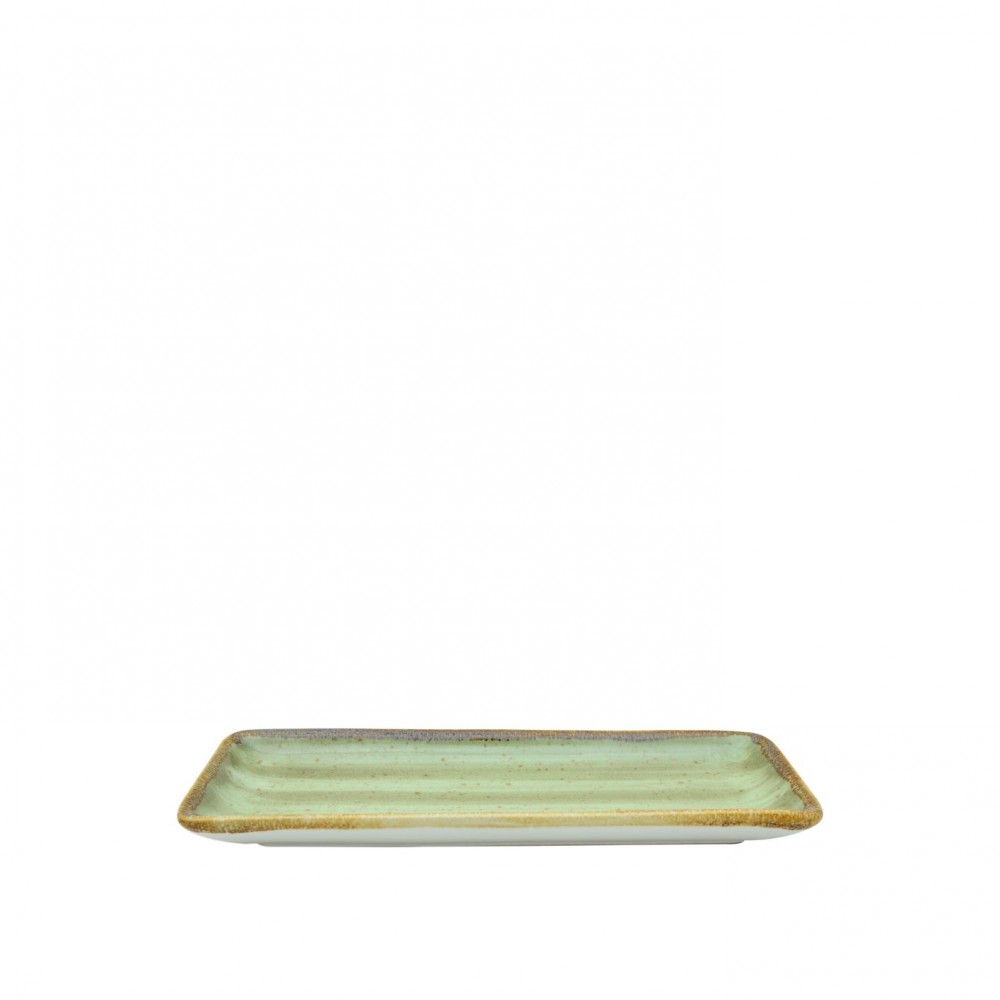 Sango Java Rectangular Plate Meadow Green 21x8cm-8.3x3"